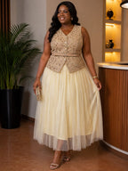 Ensemble Rubis Pailletée