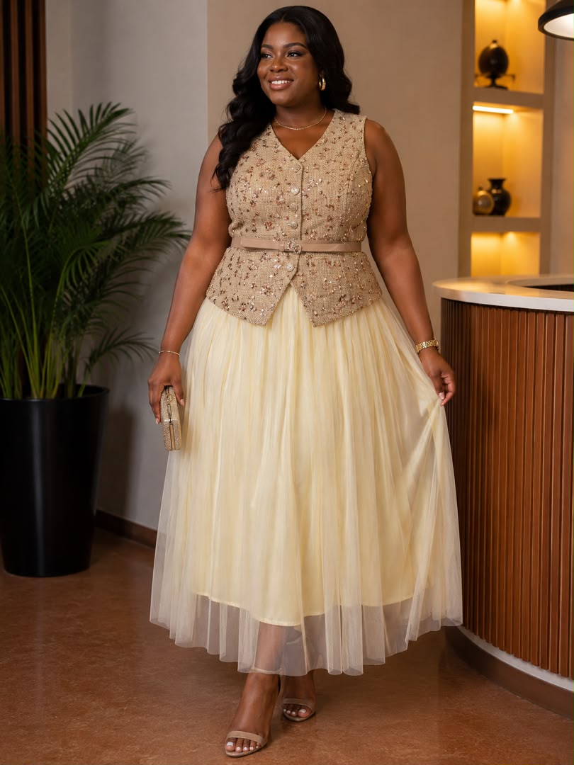 Ensemble Rubis Pailletée